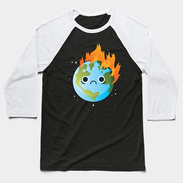 Save The Planet Baseball T-Shirt by Urban_Vintage